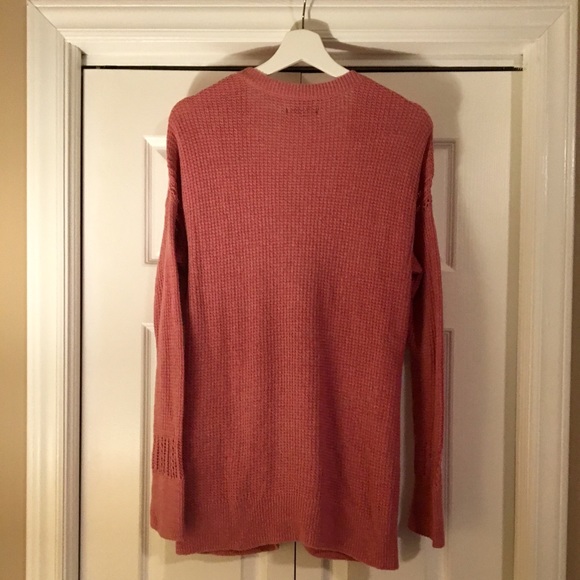 American Eagle Long Pink Cardigan Medium - Picture 3 of 6